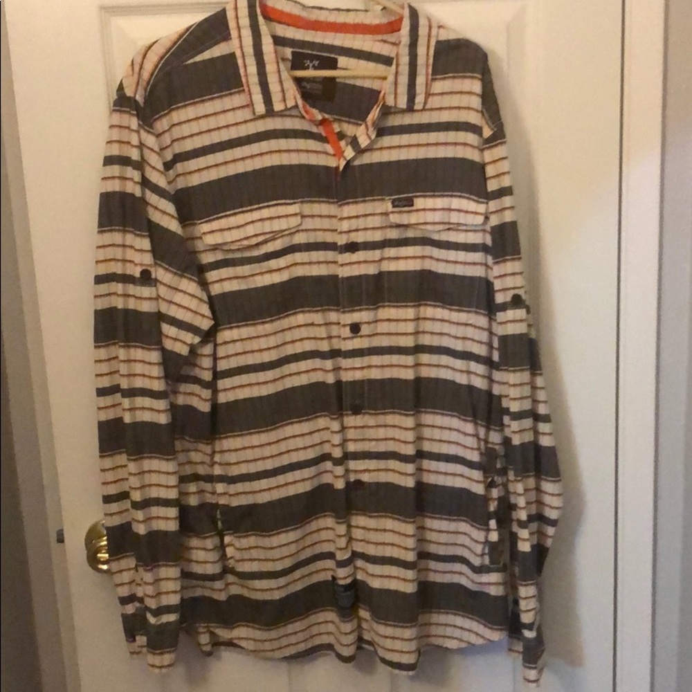 ❤️VINTAGE LRG BUTTON DOWN WITH POCKETS Y2K